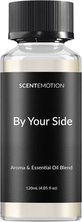 By Your Side Essential Diffuser Oil, Luxury Home Scent & Hotel Fragrance for Waterless and Ultrasonic Diffusers, Musk, Jasmine and Grapefruit Aroma | Long Lasting 4.05 fl oz (120 mL)