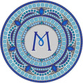 Skip's Garage Custom Monogram Decorative Pool Art - Mosaic Pool Art - Choose Your Size & Personalization - Easy Drop-in Installation