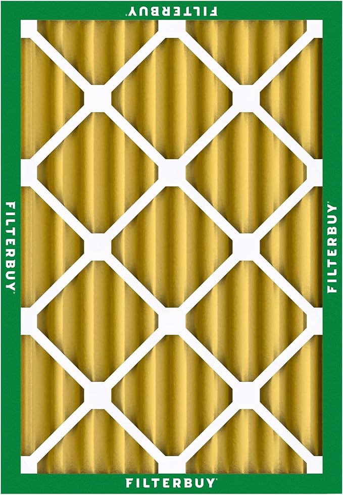 Filterbuy 20x23x4 Air Filter MERV 11 Superior Pet & Allergy Defense (2-Pack), Electrostatic Pleated HVAC AC Furnace Filters Replacement, Made in USA (Actual Size: 19.50 x 22.50 x 3.63)
