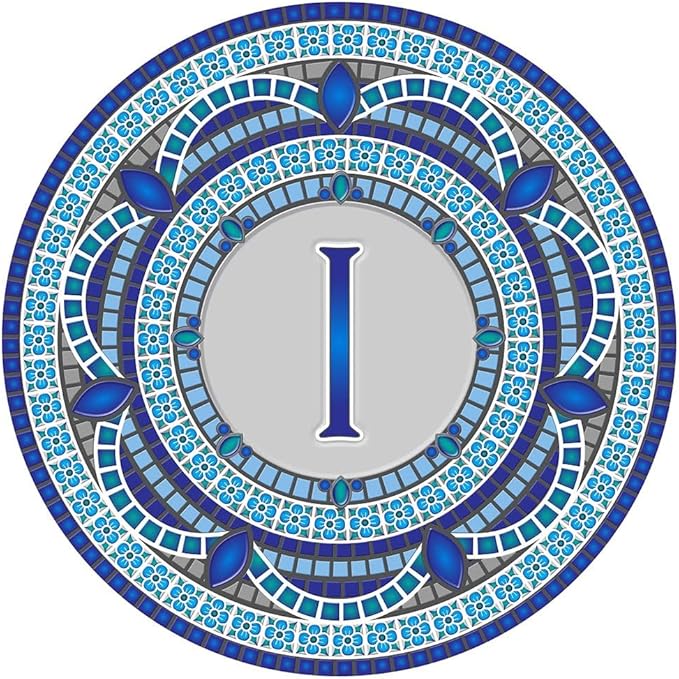 Skip's Garage Custom Monogram Decorative Pool Art - Mosaic Pool Art - Choose Your Size & Personalization - Easy Drop-in Installation