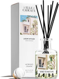 White Jasmine Oil Reed Diffuser | Sweet Floral Scent Essential Oils | Aromatherapy Diffuser & Room Freshener | Home, Bathroom & Office Decor | Housewarming Gift | 6oz