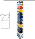 zebricolo,Closet Organization,12 Section, Hanging Closet Organizer, Space Saving, College Dorm Essentials for Girls,Heavy dutys Hooks Up to 45 Pounds,Clothes Storage,Closet Organizer,White/Black