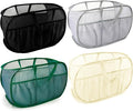 Collapsible Laundry Baskets, Upgrade Pop Up Laundry Hamper with Convenient Bags, Foldable Laundry Basket Mesh Light Weight, Easy to Carry Clothes Hampers for Laundry, Dorm, Toys, Travel 4 Pack
