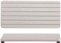 NiuYichee 2 PCS Water Absorbent Diatomite Coasters Rectangle, Grooved Design, Water Absorbing Stone Used for Hand Soaps & Plants & toiletries in The Modern Home