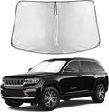 EcoNour Windshield Sun Shade Compatible for Jeep Cherokee 2014–2025 | SUV Front Window Sunshade | Foldable 4-Layer Sun Visor Protector | Blocks UV Rays & Reduces Interior Heat