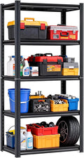 Notmise Metal Garage Shelving Unit, Heavy Duty 5-Tier Adjustable Storage Rack, Steel Shelving,2000 lbs Capacity, Industrial Shelves for Heavy Tools and Equipment (5-Tier 71" H x 32" W x 14" D)