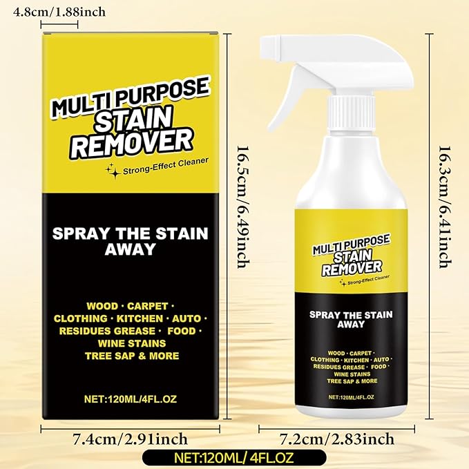 MISNINE 2PCS Multi Purpose Stain Remover, Foam Cleaner Spray, A powerful cleaner for kitchens, Fast Acting Cleaner for Kitchen Countertops, Floors, Toilets, Cars