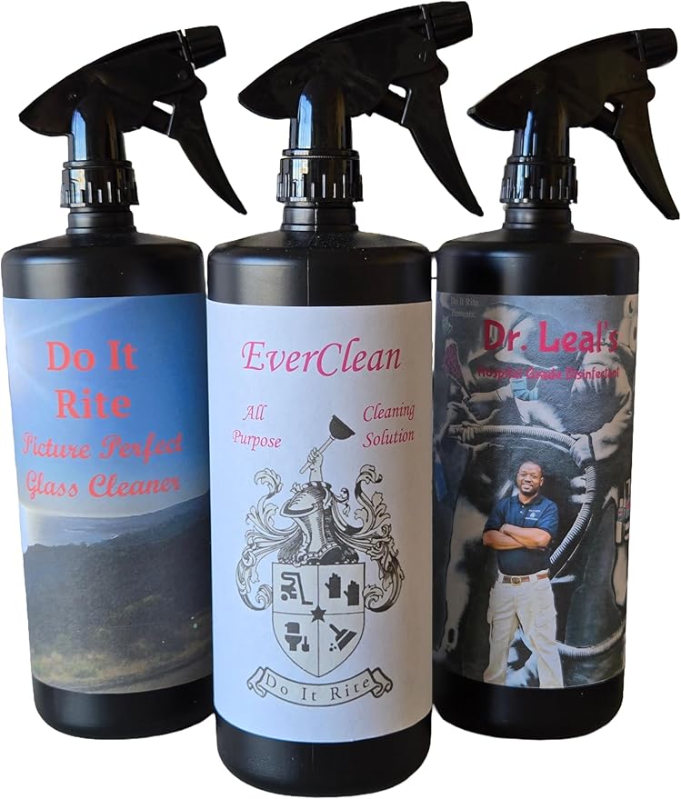 Multipurpose Cleaning Spray Kit, Powerful concentrated cleaner for all Purpose Designed For Kitchen, Glass And All Surfaces, Ideal For Everyday Bathroom Cleaning Supplies And Household 48oz (3 Pack)