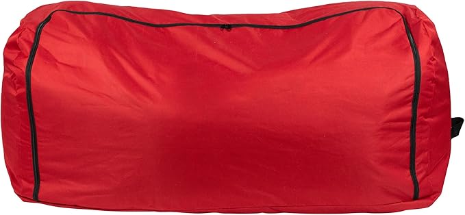 Northlight 57" Red Artificial Christmas Tree Rolling Storage Bag for Trees Up to 9ft