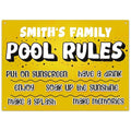 Custom Pool Sign, Pool Rules Put On Sunscreen For Pool Décor Sign, 10x14 Inches, Rust Free .040 Aluminum, Fade Resistant, Made in USA by Sigo Signs