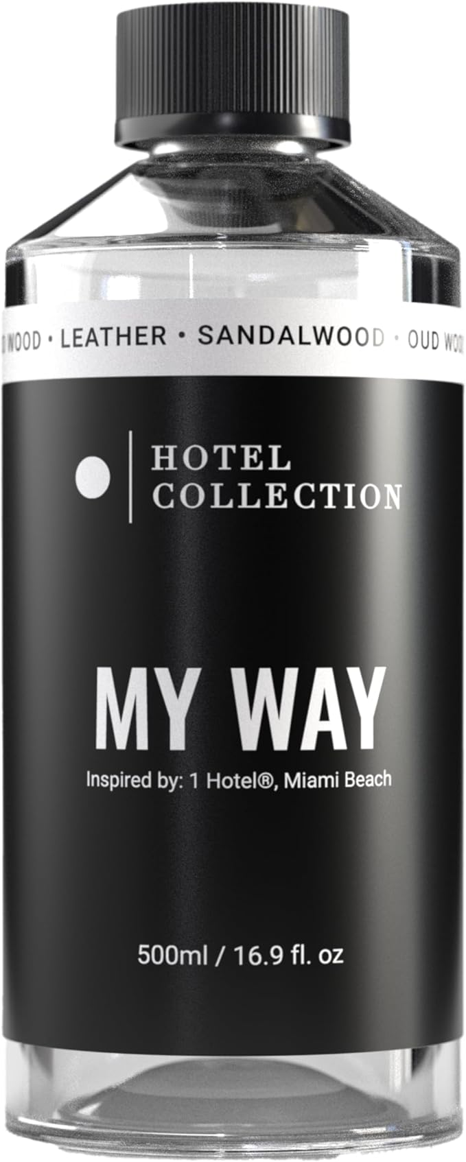 Hotel Collection Diffuser Oil - My Way - Aromatherapy Essential Fragrance Oil - Sandalwood, Warm Virginia Cedar & Beautiful Iris - 500ML 16.9 Fl oz