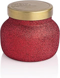 Capri Blue Petite Glam Jar Candle - Long Lasting Soy Wax Blend - Glitter Candles for Home Scented with Luxury Holiday Scents - Notes of Tropical Fruits & Sugared Citrus (Volcano, 8 oz)