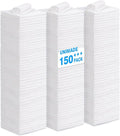 UNIMADE Shop Towels Rags, 150 Pack Reusable Shop Rags Bulk Microfiber Cleaning Cloth Lint Free Cleaning Towels for Car Kitchen Automotive Bar Mechanic Restaurant Garage, 11.5"x 11.5", White