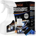 Ciirvoe Automotive Headlight Restoration Kit - Refurbishing Fluid & Polishing Cleaner for Oxidized, Yellowed Headlamps, Enhanced Hydrophobic Coating for Superior Gloss & Protection on All Vehicles