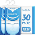 Moisture Absorbers 30 Pack Fragrance Free, Hanging Closet Dehumidifier Bags, Humidity Absorber, Compact Eliminates Odors Humidity Packs for Car, Bathroom, Bedroom, Basement, 9.8OZ