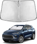 EcoNour Windshield Sun Shade Compatible for Buick Encore GX 2020-2026 Front Window Sunshade Foldable Sun Visor UV & Heat Blocking Protection