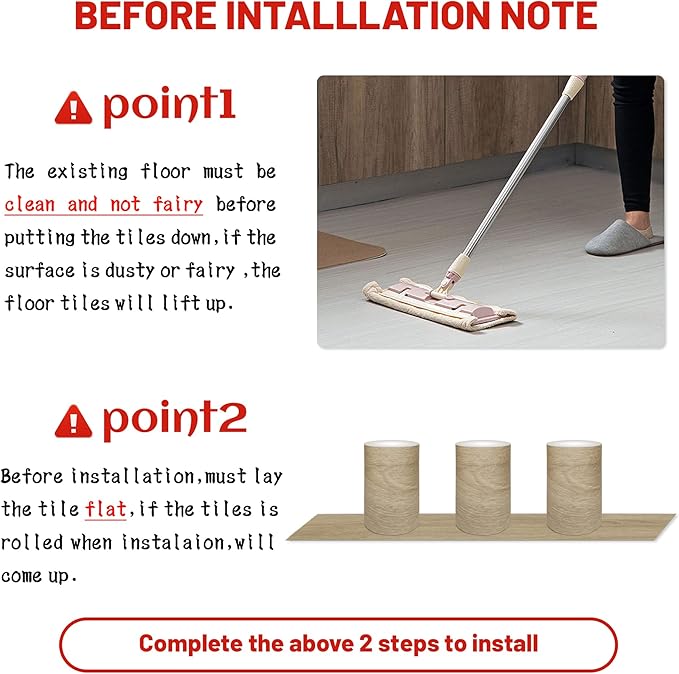 Lareko 54 Sq.Ft,Wood Peel and Stick Floor Tiles,36 Pack Grey Vinyl Flooring (No Adhesive Residue) 36"×6" Waterproof and Non-Slip Laminate Flooring for Renters Bathroom, Living Room (Gray Oak）