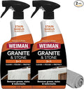 Weiman Granite and Stone Cleaner 3-in-1, Removes Grease, Stains & Watermarks, Streak-Free Formula with Stain Shield Technology, Safe on Marble, Quartz, Tile, Granite, Quartzite & Slate