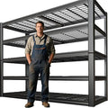 SKZNSA 68" Wide Heavy Duty Garage Shelving Units, 5-Tier Deep Storage Shelves,Black Metal Garage Shelves,Steel Shelf,Large Storage Rack,Industrial Shelving for Shop, 68" W x 20" D x 84" H
