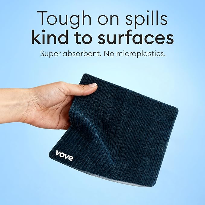 Vove Swedish Dishcloths 5-Pack, Modern Abstract - FSC Certified Cellulose & Cotton, Oeko-TEX Standard 100, Reusable Washable Kitchen Cleaning Cloths, Eco Friendly Floral Design