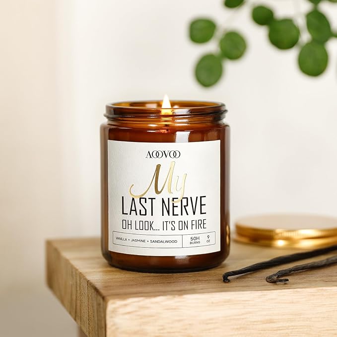 AOOVOO Scented Candles for Men - Candles for Home Scented, Soy Candles, Scented Candles Set, Men Candle Set, Candle Set CBD
