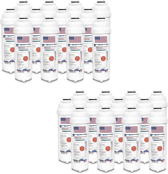 American Filter Company®, Water Filter, Model # AFC-EWH-3000, Compatible with Elkay(R)51300C Water Fountain Station Fillers 24-Filters