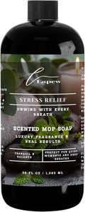 Lapew Stress Relief Scented Mop Soap Concentrate 36 oz | Premium Fragranced Floor Cleaner | Streak-Free | Hard Floor Cleaning Solution | Eco Friendly | Made in USA