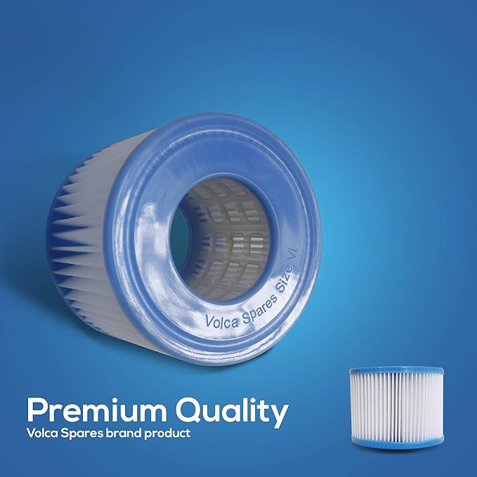 Hot Tub Filter Cartridge Size VI for Bestway, Lay-Z-Spa, Coleman SaluSpa 90352E 58323, 6 Pack