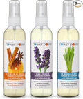 Natural Flower Power Air Freshener Spray - Odor Eliminator with Essential Oils for Home, Car & Fabric - Cruelty Free & Vegan - Variety Pack - Citrus & Spice + Lavender + Lemongrass - 3 x 4 fl oz