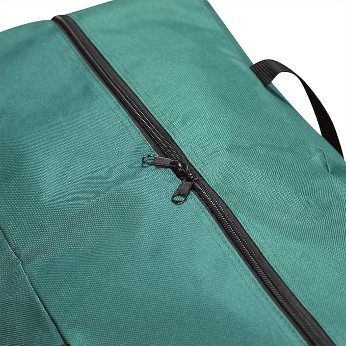 ProPik Christmas Ornaments Accessories Storage Bag Tear-proof Polyester Material 15” X 9.8” X 18.1” with Handles and Full Length Zipper (Green)