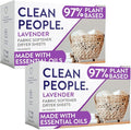 The Clean People Fabric Softener Sheets - Dryer Sheets - Softens & Removes Static Cling - Vegan Laundry Softener, Essential Oils - Lavender 240 Pack