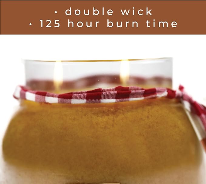 A Cheerful Giver - Vanilla Bourbon - 22oz Mama Scented Candle Jar with Lid - Keepers of The Light - 125 Hours of Burn Time, Gift Candle, Brown