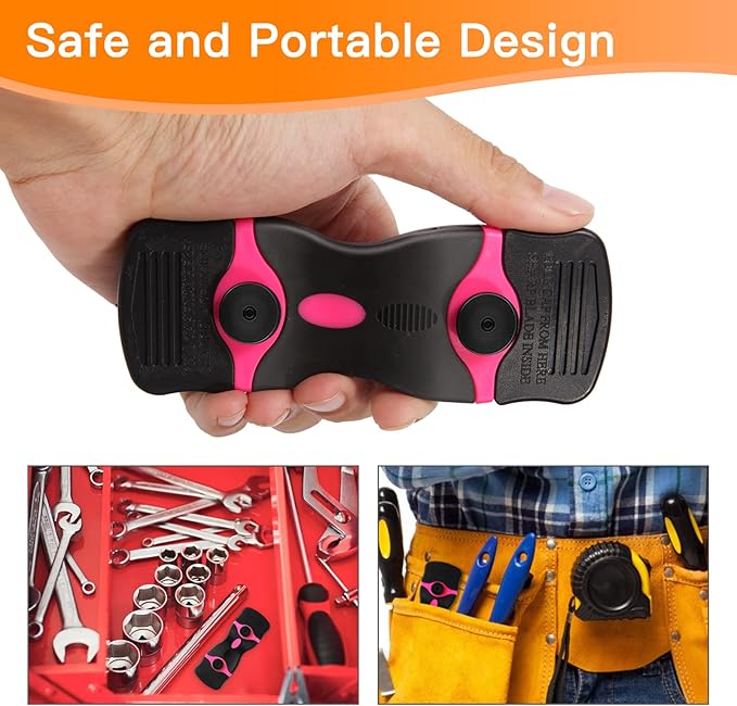 2PACK Razor Blade Scraper, 2-in-1 Scraper Tool with 20Pcs Plastic Blades & 10Pcs Metal Blades, Multi-Purpose Cleaning Razor Scraper Paint Removal for Glass, Decals, Stickers, Labels, Caulk, Adhesive