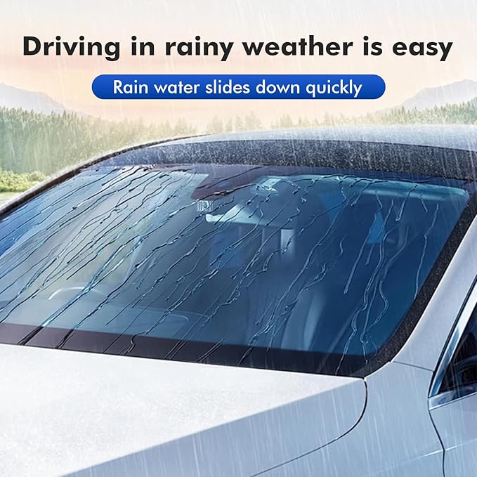 XTryfun Windshield Rain Repellent - Durable Hydrophobic Coating for Car Windows, Glass & Mirrors, Waterproof Treatment