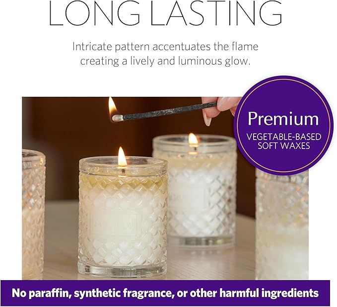 AGRARIA Scented Candles, 7 Oz, Long-Lasting Scented Candles for Home, Elegant Home Fragrance Gifts for Men and Women