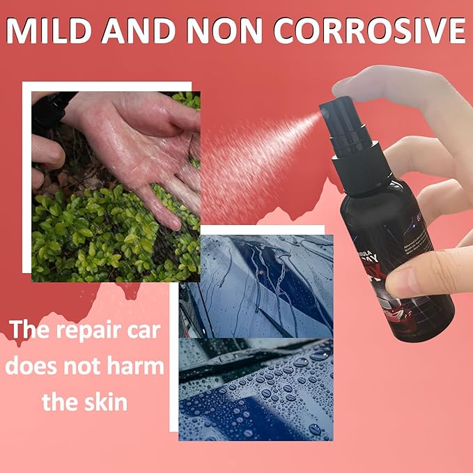 Mecarsee Glass Coating Spray for Car Windshield - Long-Lasting Hydrophobic Protection, Prevent Fogging, UV Shield - Improves Visibility in Rain & Snow - Easy to Apply