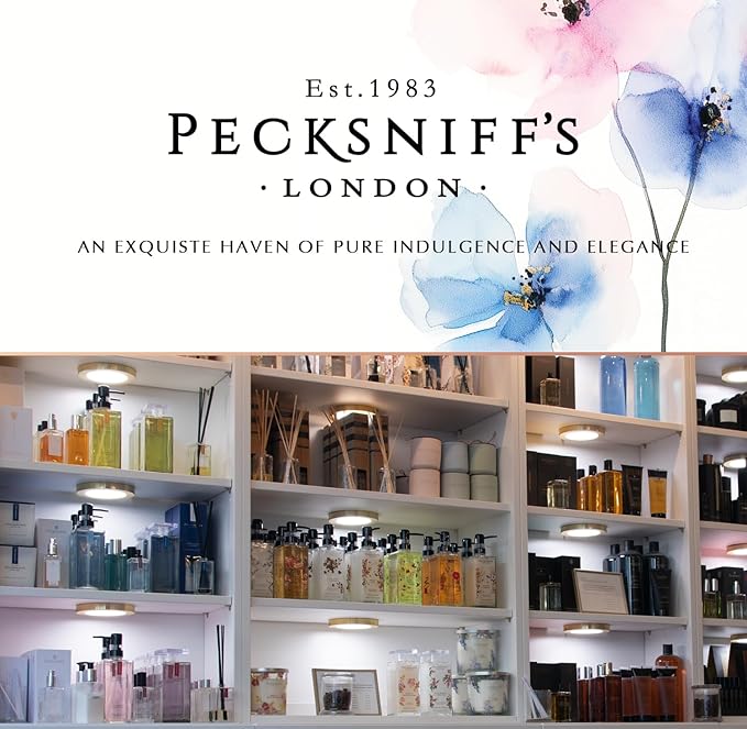 Pecksniff’s Sandalwood & Vanilla Foaming Bath Soak – Luxury Bubble Bath, 1L / 33.8 fl oz, Made in England