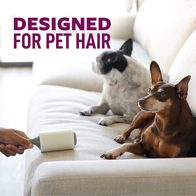 Scotch-Brite Pet Extra Sticky Hair Lint Roller 6 Rollers 600 Sheets