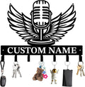 Personalized Custom Music Wall Hooks,Metal Music Room Art Clothes Hooks,Metal Music Wall Home Storage Decorative,For Front Door, Hallway, Kitchen, Bedroom,Keys,Hats (Style C)