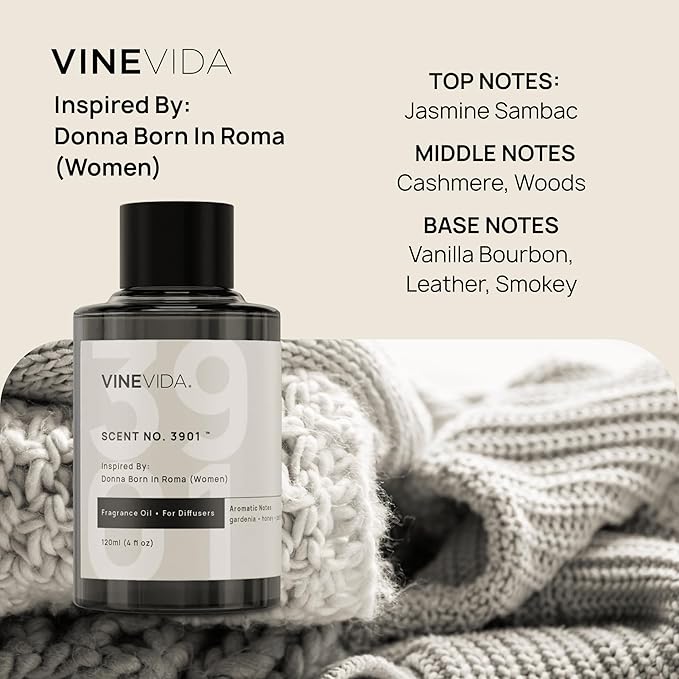 VINEVIDA Ladies Collection (Pack of 4) - Diffuser Fragrance Oil Set - Cold Air Diffuser Oil | Luxury Essential Oils for Diffuser