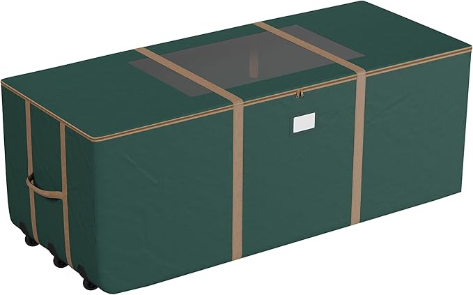 Rolling Storage Bag - 12FT Storage Bags with Durable Handles and Wheels for Outdoor Cushion, Clothes, and More by Elf Stor (Green)