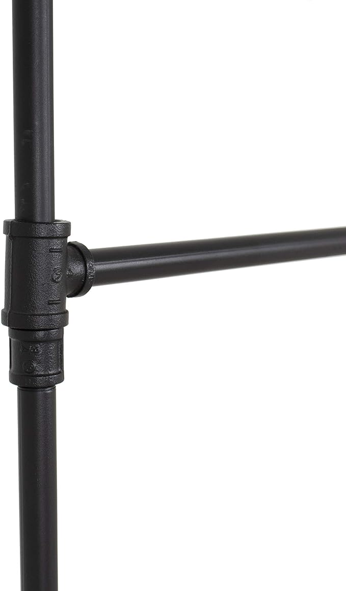 Industrial Pipe Double Rail Clothing Rack by William Robert's Vintage