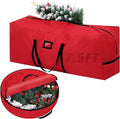 Christmas Tree Storage Bag Box 7.5FT, 2Pack Heavy Duty Christmas Tree Bag Container, 600D Oxford Waterproof Xmas Holiday Artificial Tree Bag With Reinforced Handles Dual Zipper For Decoration Ornament