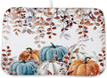 Fall Dish Drying Mat 18 x 24 Inch Autumn Maple Leaf Pumpkin Drying Mat for Kitchen Counter Absorbent Farmhouse Harvest Thanksgiving Dishes Dry Pad for Drainer Rack Kitchen Fast Dry