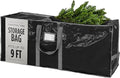 Christmas Tree Storage Bag - Stores 9 Foot Artificial Xmas Holiday Tree, Durable Waterproof Material, Zippered Bag, Carry Handles - Protects Against Dust, Insects and Moisture (Black)
