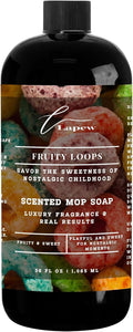 Lapew Fruity Loops Scented Mop Soap Concentrate 36 oz | Premium Fragranced Floor Cleaner | Streak-Free | Hard Floor Cleaning Solution | Eco Friendly | Made in USA