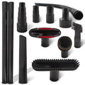 12 Pcs Universal Vacuum Attachments & Brushes Set – Vacuum Cleaner Attachments Universal 2 1/2" 1 1/4" with Soft Bristles – Durable PP, Multi-Purpose for Car, Home, Workshop Cleaning, Extended Reach