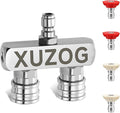 Pressure Washer Tips, 2-in-1 Pressure Washer Nozzle Tips, Dual Power Washer Nozzle with 4PCS Pressure Washer Spray Nozzles(0,40 Degree), 1/4 Inch Quick Connect, 5000 PSI