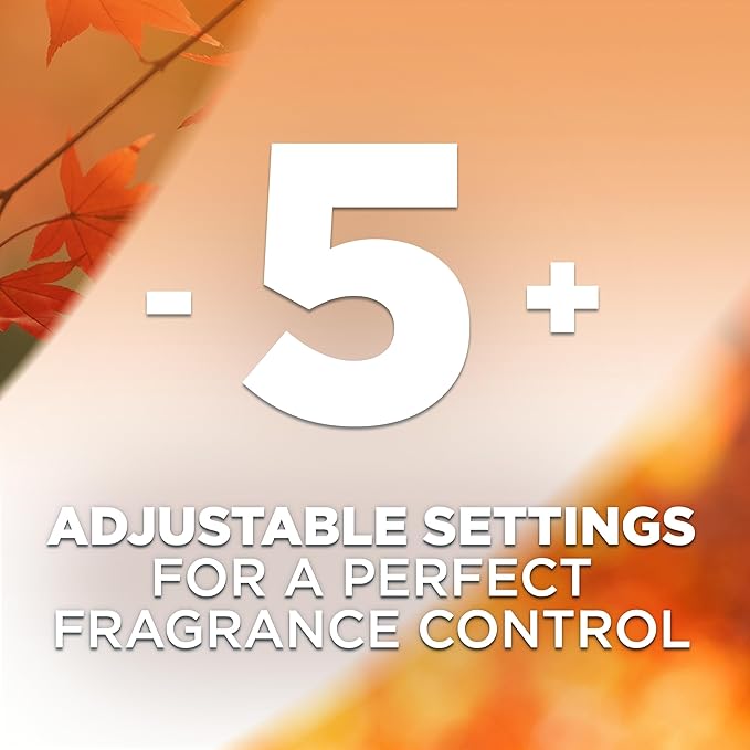 Air Wick Plug In Scented Oil Refill, 10ct, Bonfire & Crisp Fall Air + Brown Sugar & Vanilla, Essential Oils, Air Freshener.