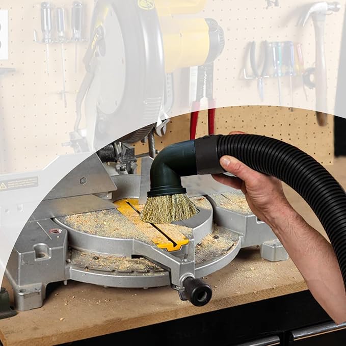 GHAMADE Vacuum Accessories & Attachments for Shop Vac 2-1/2'' - Vacuum Dust Brush & Extension Wand Compatible with Vacuums Using 2-1/4'' Inner Diameter Accessories (Horsehair, 2-1/4'')